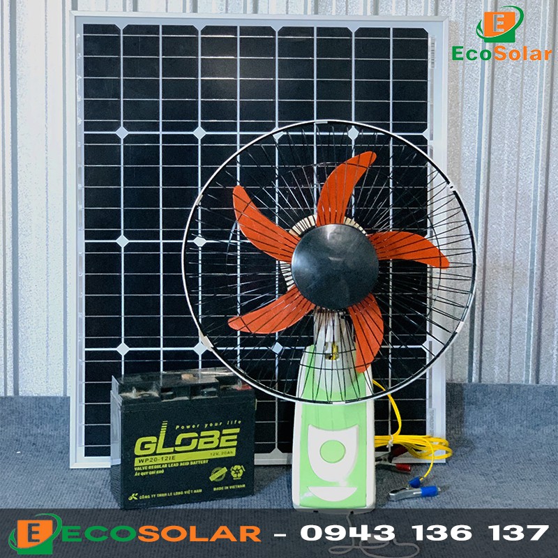 Quạt treo tường kẹp bình 12V có kẹp -  giao màu ngẫu nhiên