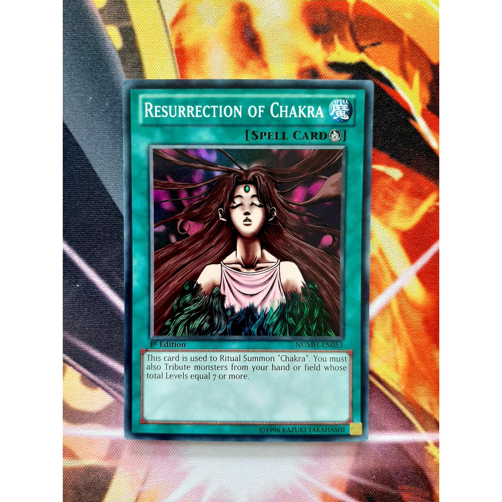 Thẻ Bài Mint90 Yugioh Spell Resurrection of Chakra - NUMH-EN053 - Super