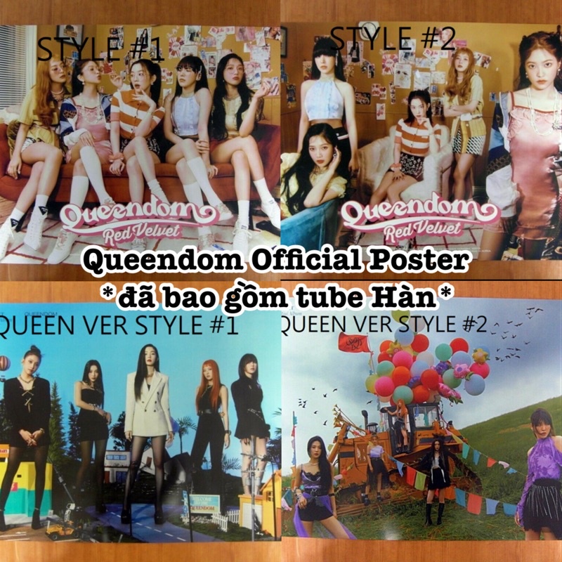 *Có-Sẵn kèm tube* ẢNH POSTER RED VELVET QUEENDOM