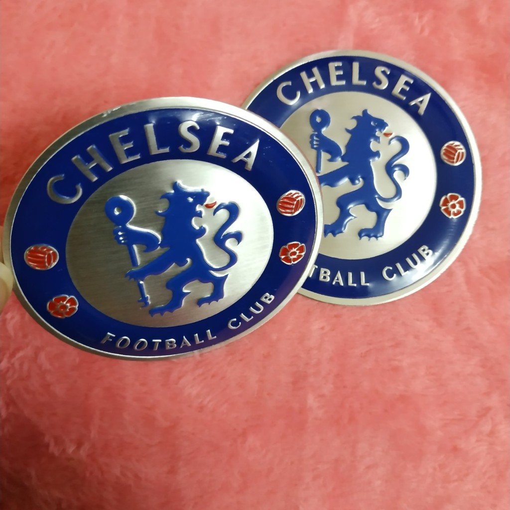 Logo Nhôm dán xe huy hiệu đội bóng Chelsea Manchester Cực Chất