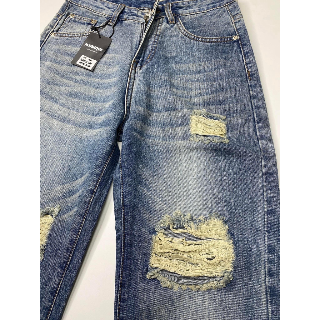 [Có BIGSIZE] quần jeans baggy lưng cao.