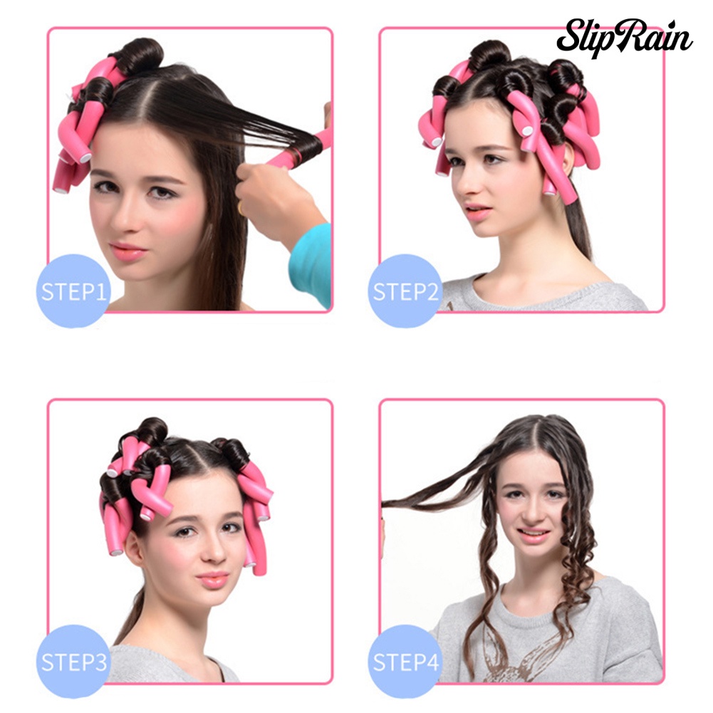 Set 10 lô uốn tóc gợn sóng bằng xốp kiểu mới