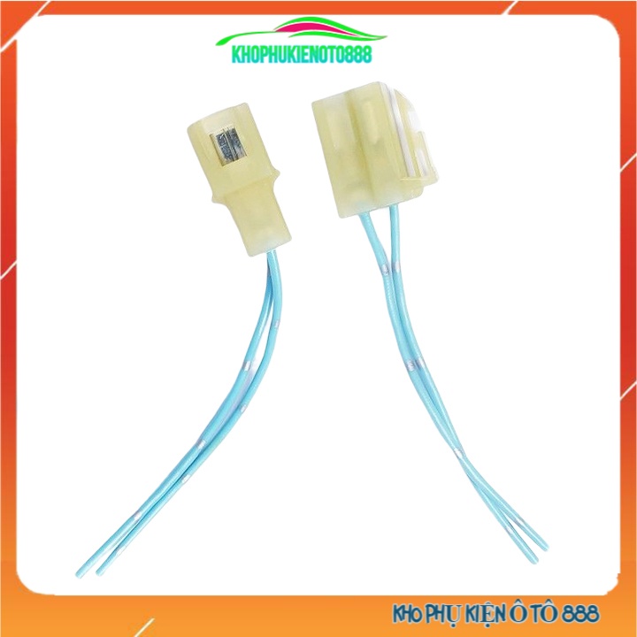 Jack đực cái nối nhanh 2 chân, 3 chân, 4 chân, 6 chân giắc nối có sẵn dây cho ô tô xe máy