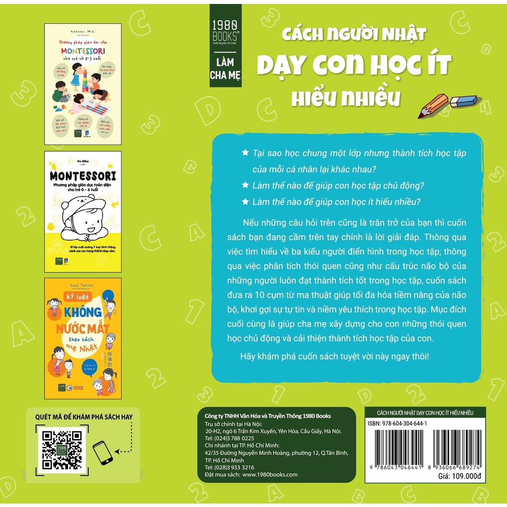 Sách - Cách Người Nhật Dạy Con Học Ít Hiểu Nhiều - TTR Bookstore