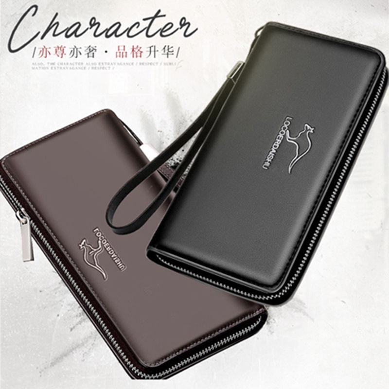 Ví dài cầm tay đựng điện thoại/thẻ có khóa kéo cho nam NSGSB3 | BigBuy360 - bigbuy360.vn