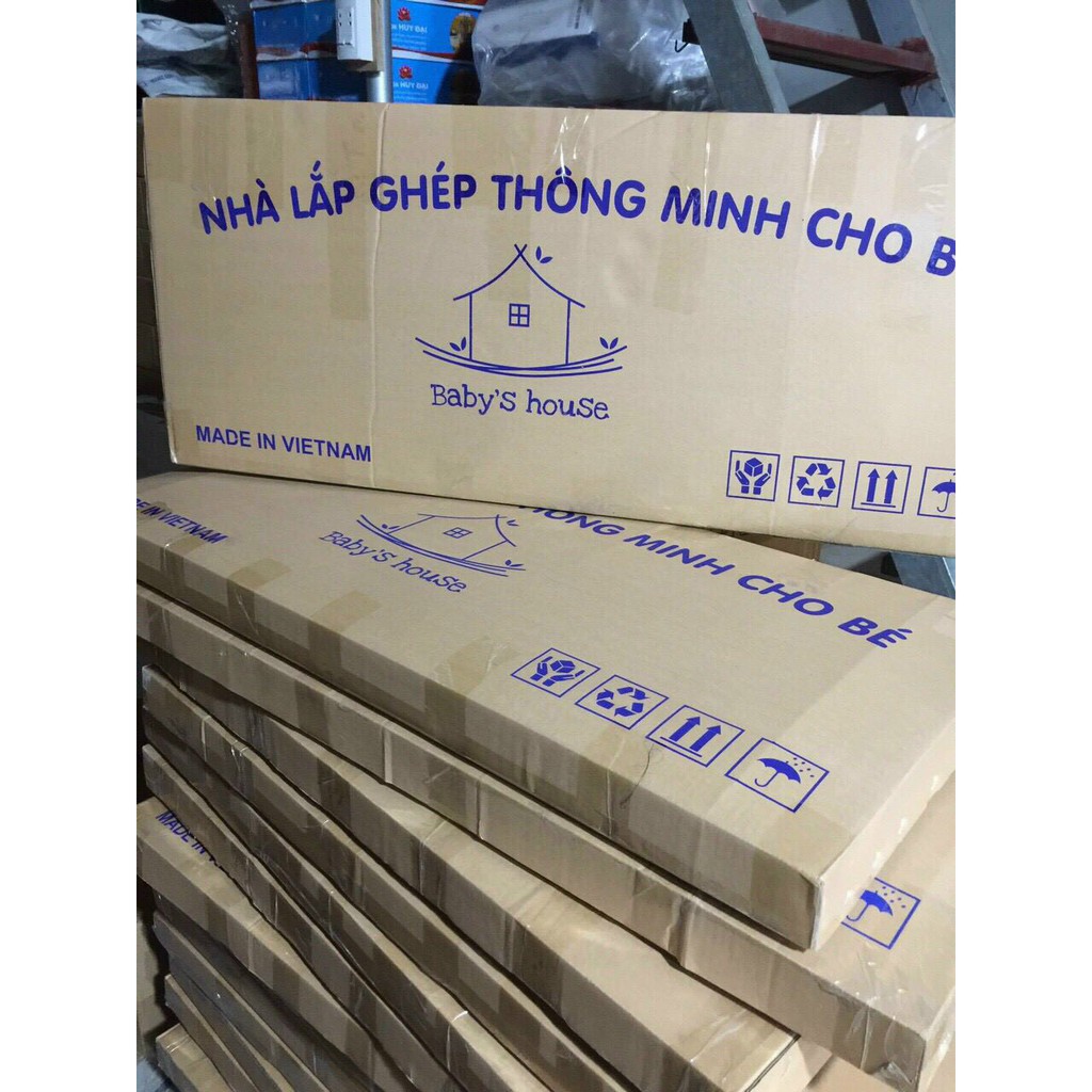 Lều giấy mái vòm/ Nhà bìa carton lắp ghép sáng tạo cho bé-BL