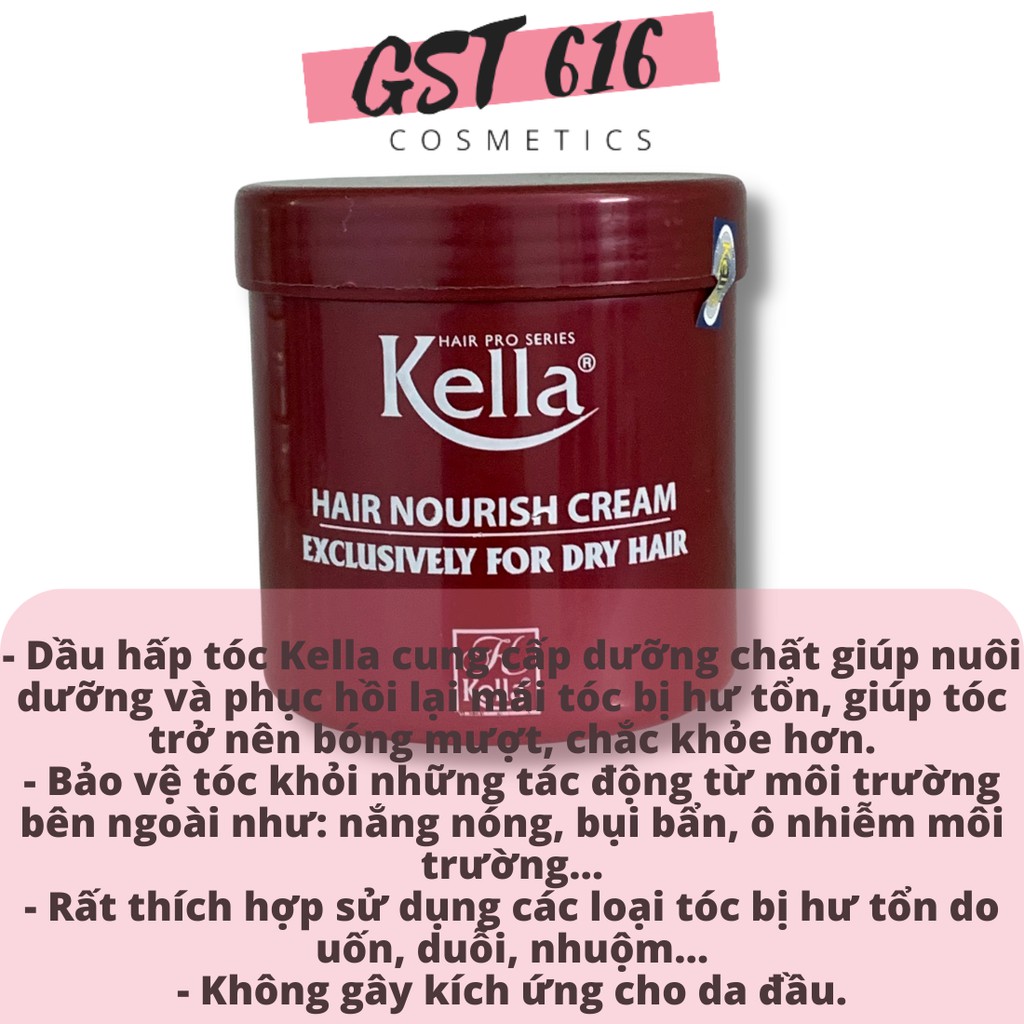 Ủ tóc Kella 500ml dưỡng tóc giúp tóc luôn mượt mà siêu khỏe