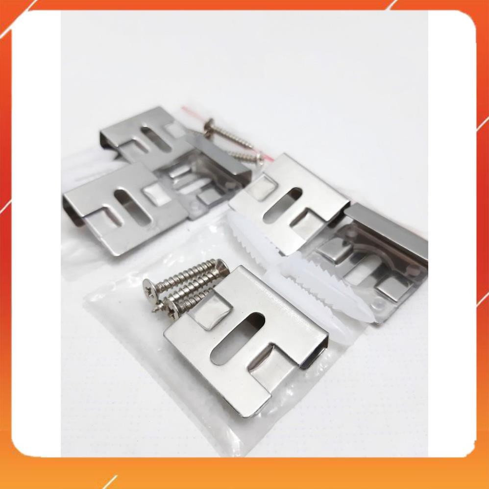 kẹp gương pass treo gương soi nhà tắm inox cao cấp - guonghoangkim