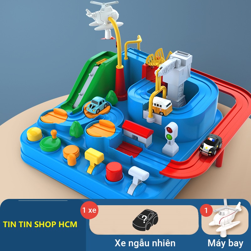 Đồ chơi Điều khiển Đường Đua Cơ Học Ô Tô Máy Bay Xe Lửa Đường Sắt Bãi Xe Phiêu Lưu Đột Phá cho bé Từ 3-6 Tuổi