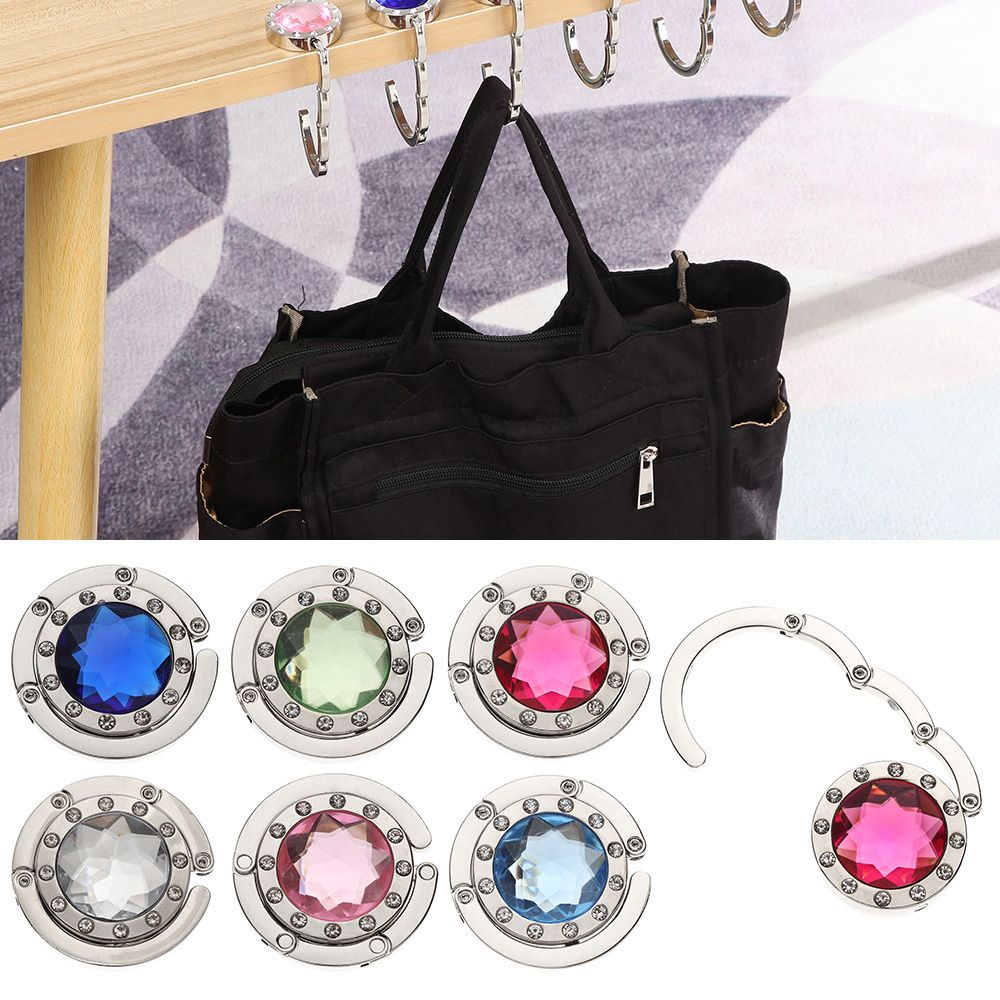 Móc treo túi xách để bàn bằng kim loại thiết kế gấp gọn tiện dụng