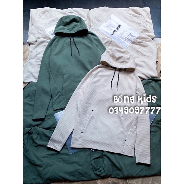 Áo Vải Ép Hoodie Nam Gân Active ON