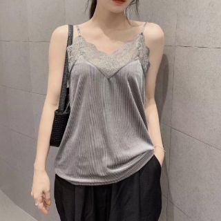 Áo hai dây len nhẹ phối ren