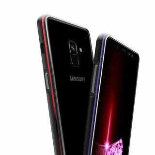 Ốp lưng sang trọng khung nhôm cho Samsung Galaxy A8 Plus 2018