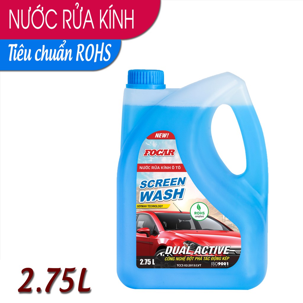 [Ship Grab/Nowship HN] Nước rửa kính xe hơi Focar Screen wash 2,75L (Dùng trong 3-6 tháng)