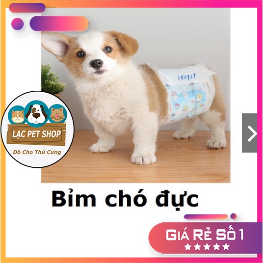 Bỉm chó đực - Tã Bỉm cho chó từ 1-25kg (1 bịch 12 miếng)