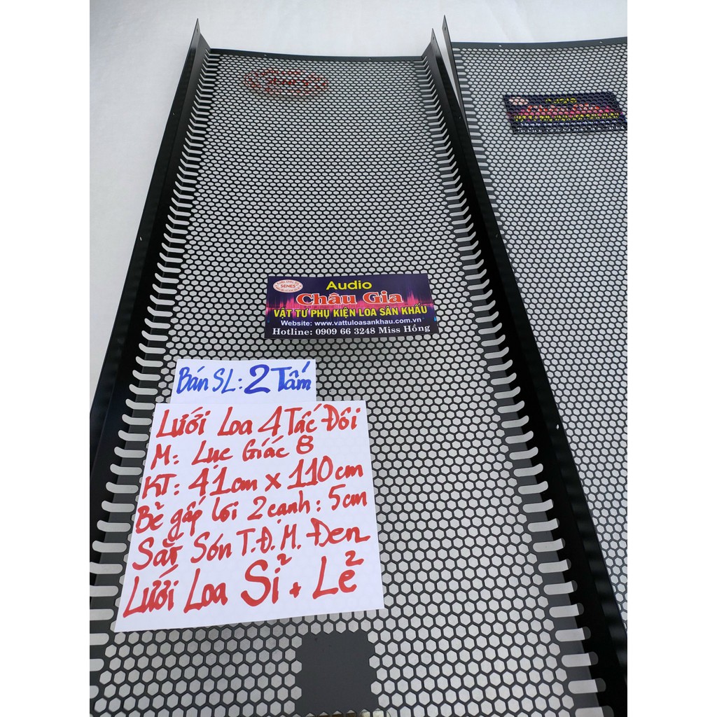 LƯỚI LOA 4 TẤC ĐÔI 41CM -110CM 2 TẤM AUDIO CHÂU GIA