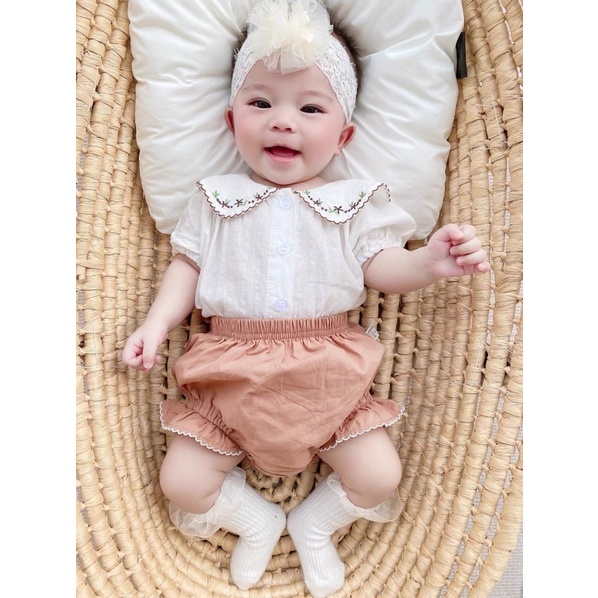 CỔ LÁ Bộ bèo cho bé mã 43055