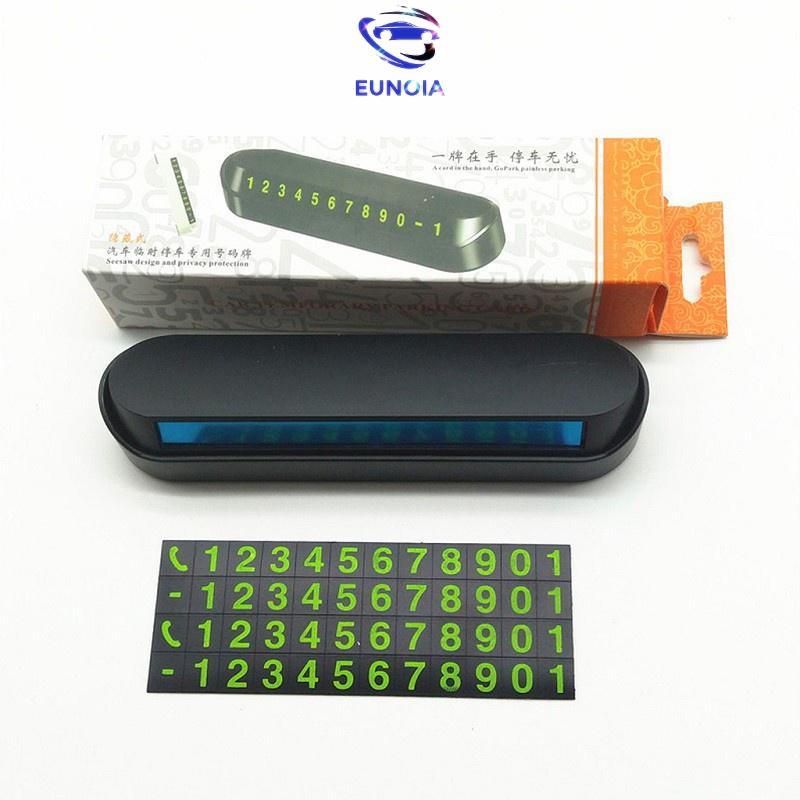 Bảng Số Điện Thoại, Biển Ghi Số đt Trên Ô Tô Gắn Taplo Khi Đỗ Xe Có Dạ Quang - Phụ Kiện Đồ Chơi Ô Tô EUNOIA