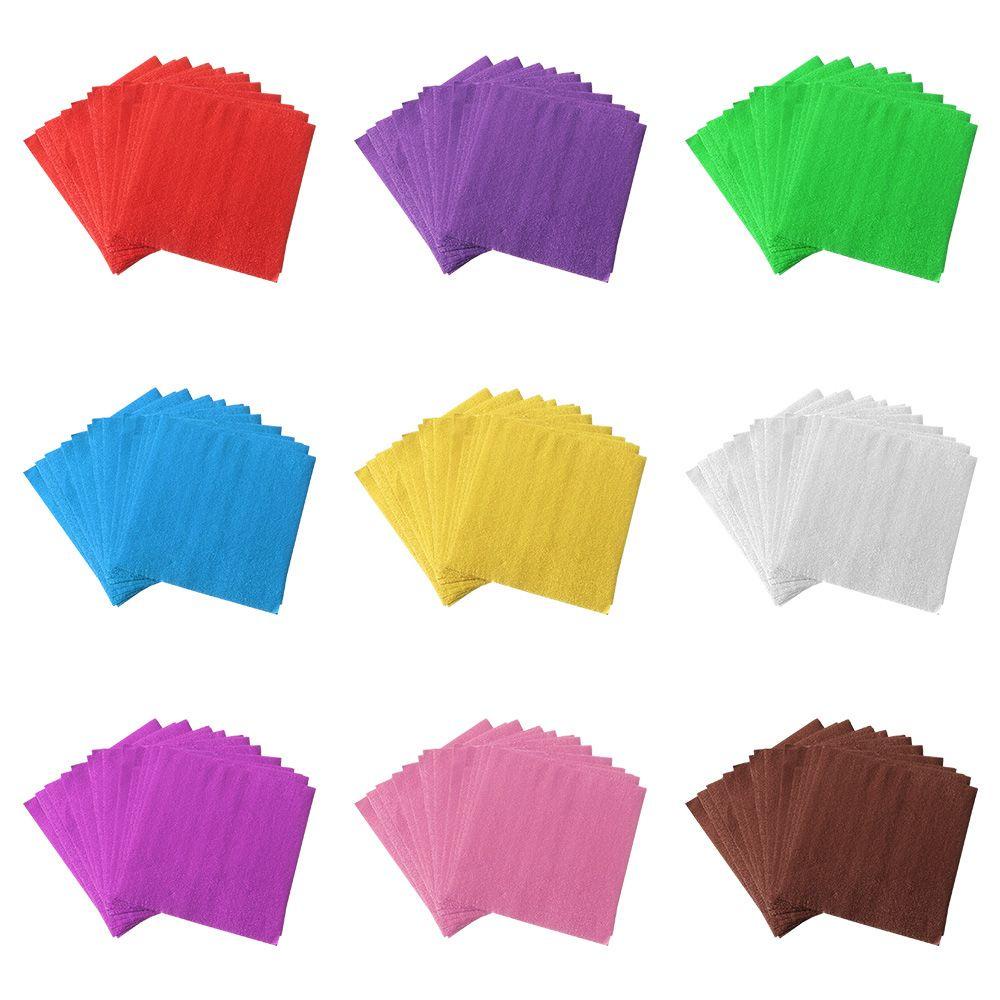 YVE Set 100 Lá Nhôm Nhiều Màu Sắc Dùng Để Trang Trí Bánh Kem Tiện Dụng