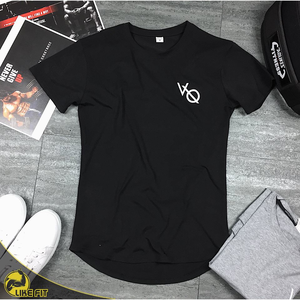 Áo Ngắn Tay Tập Gym Nam VQ Vải Cotton 100%