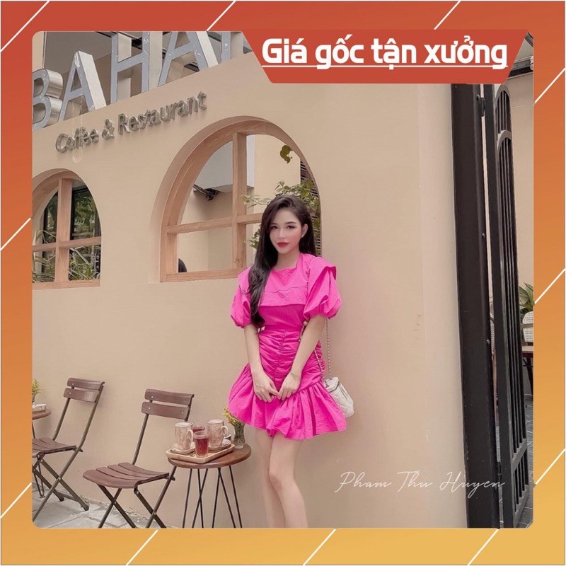 Sét Váy Cổ Vuông Rúm Hót Nhất Hè Năm Nay [ 𝐅𝐑𝐄𝐄 𝐒𝐇𝐈𝐏 ]Vải Thô Quảng Châu Loại 1 Mặc Mềm Mát Lắm ạ, Đi Dự Đám Cưới Nyc...