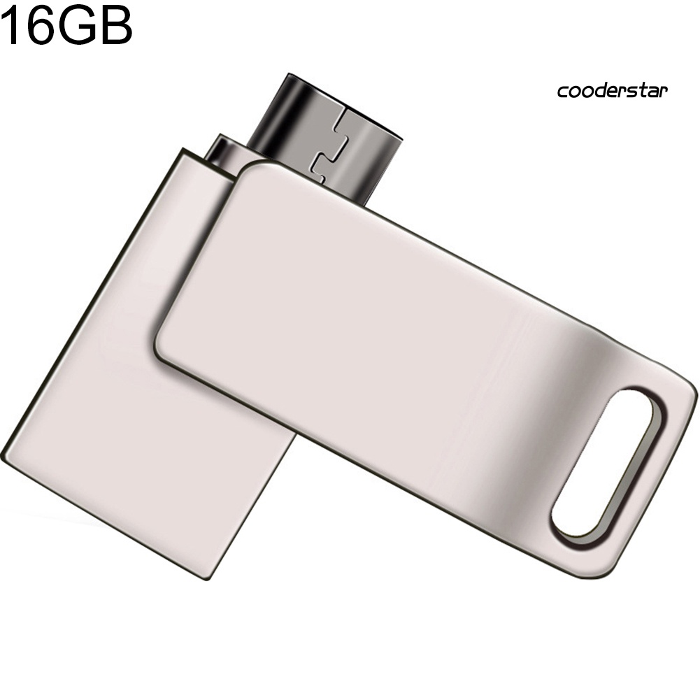 COOD-st 8/16/32/64GB Dual Plug OTG Micro-USB USB 3.0 U Disk Flash Drive for Phone PC