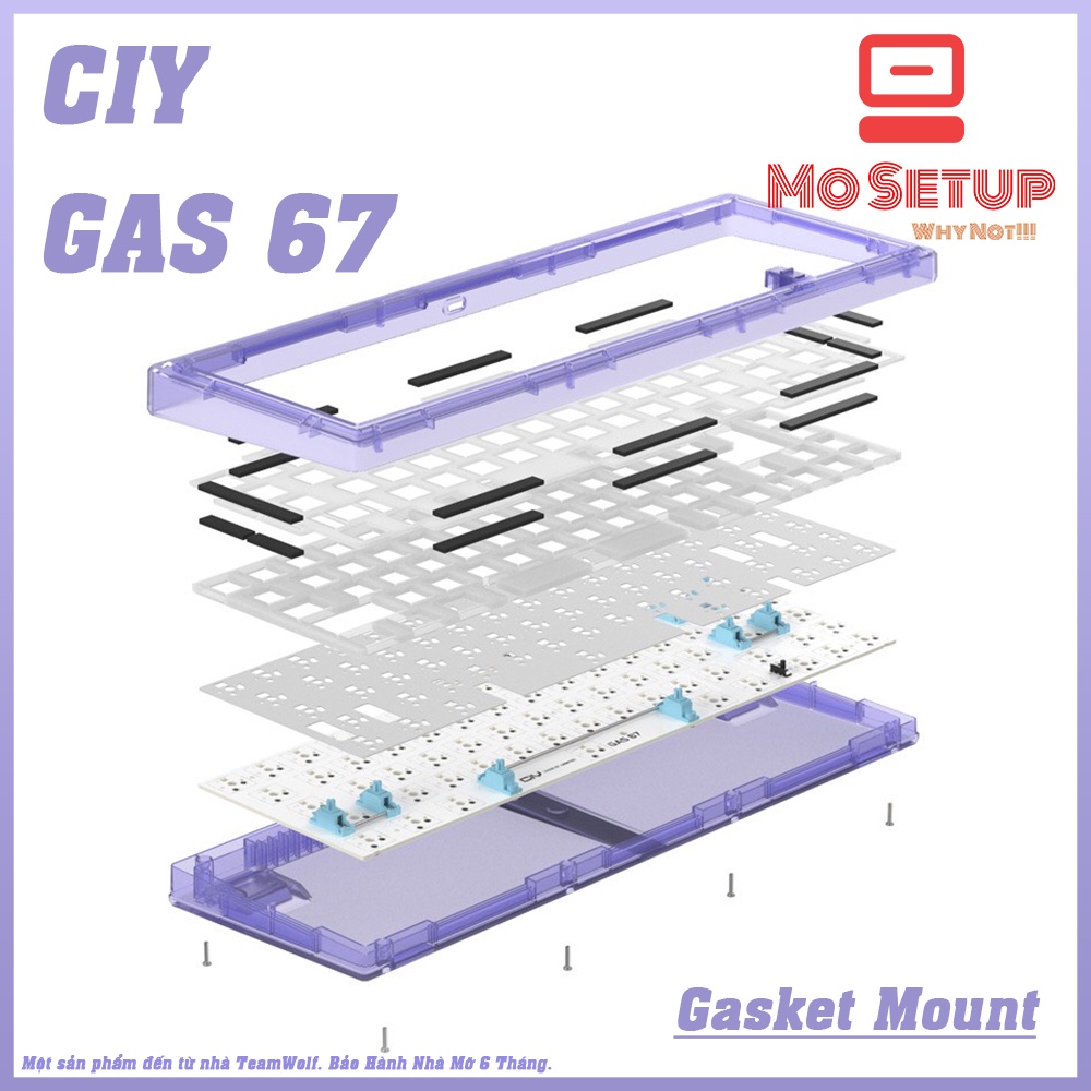 _Kit bàn phím cơ_GAS67_Gasket Mount_Hotswap_Stab PCB Mount_TeamWolf_Mỡ Setup_Kit bàn phím cơ_LayOut 67