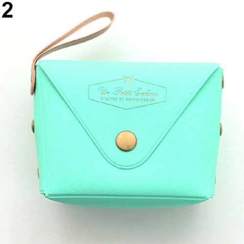 Eye EYe❀Ví Mini Đựng Tiền Xu Màu Sắc Ngọt Ngào Dễ Thương Giá Đỡ