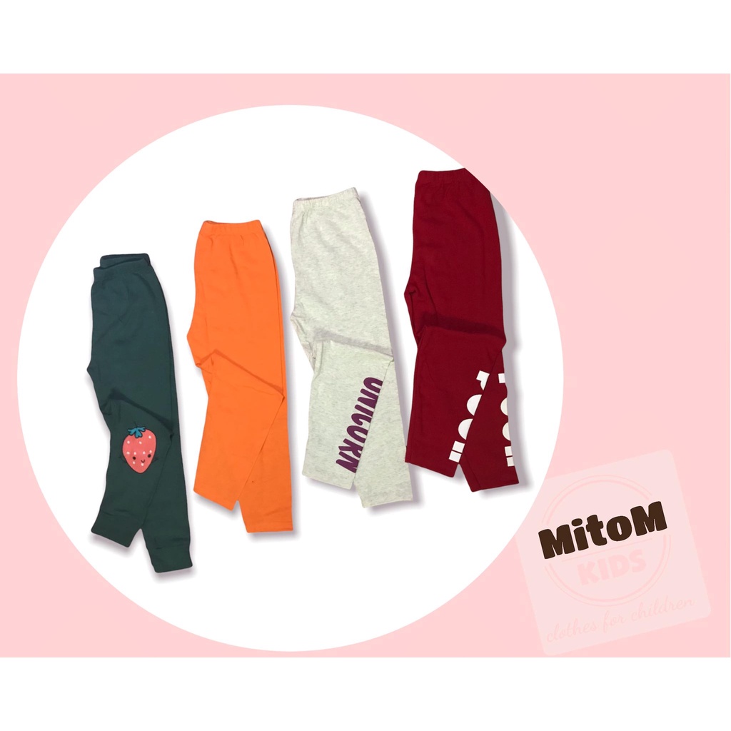 [SALE SỐC] Set 4 quần dài bé gái ♥️ FREESHIP ♥️ Chất thun cotton, thun gân mềm mịn, co giãn tốt, màu sắc tươi sáng