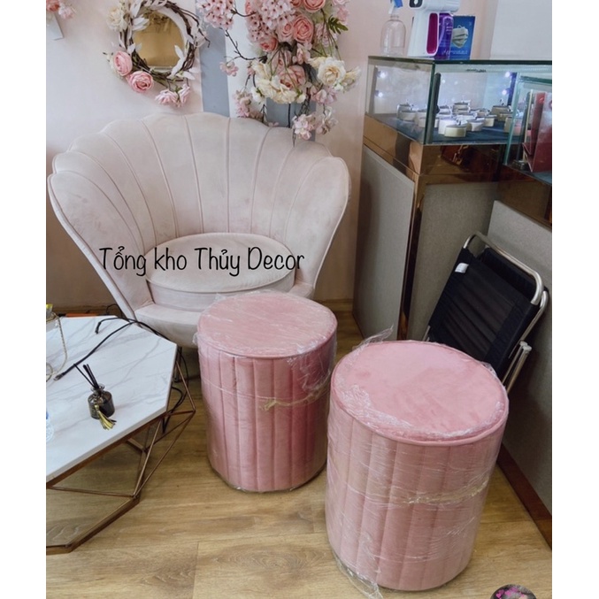 Ghế đôn nhung bàn trang điểm 𝑯𝑨̀𝑵𝑮 𝑳𝑶𝑨̣𝑰 1 ghế sofa G̶I̶Á̶ ̶4̶5̶0̶K̶  𝐠𝐢𝐚̉𝐦 𝐜𝐨̀𝐧 𝟑𝟓𝟓𝐤 | BigBuy360 - bigbuy360.vn