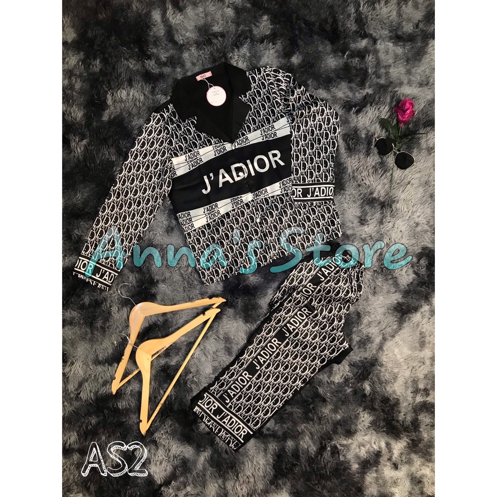 [RẺ VÔ ĐỊCH] Bộ Pijama Lụa Satin J'ADIOR mặc bao mát (Tay dài)