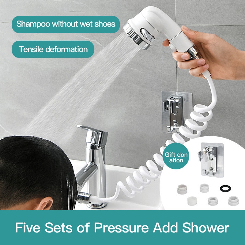 Bộ vòi nước cầm tay nối dài dùng để gội đầu bồn rửa mặt