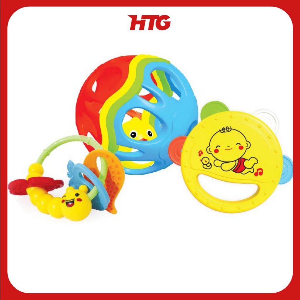 [HTG MART] Bộ đồ chơi 3 món cho trẻ sơ sinh Fun For Baby
