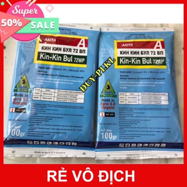 Kin kin bul 72wp - thuốc trị nấm, thối nhũn phong lan