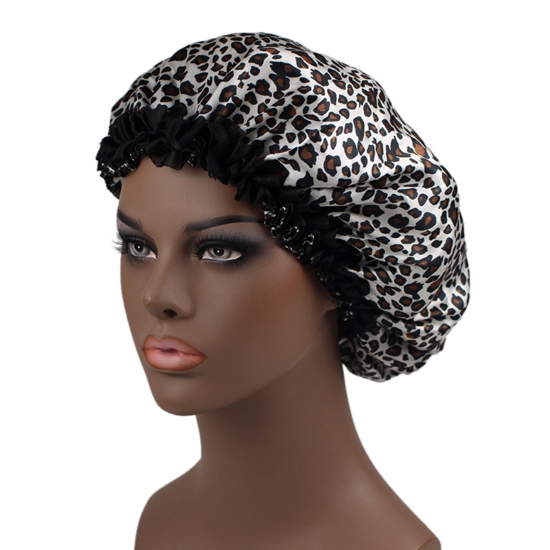 Mũ Turban Trùm Đầu Khi Ngủ Họa Tiết Da Báo / Ngựa Vằn Hợp Thời Trang