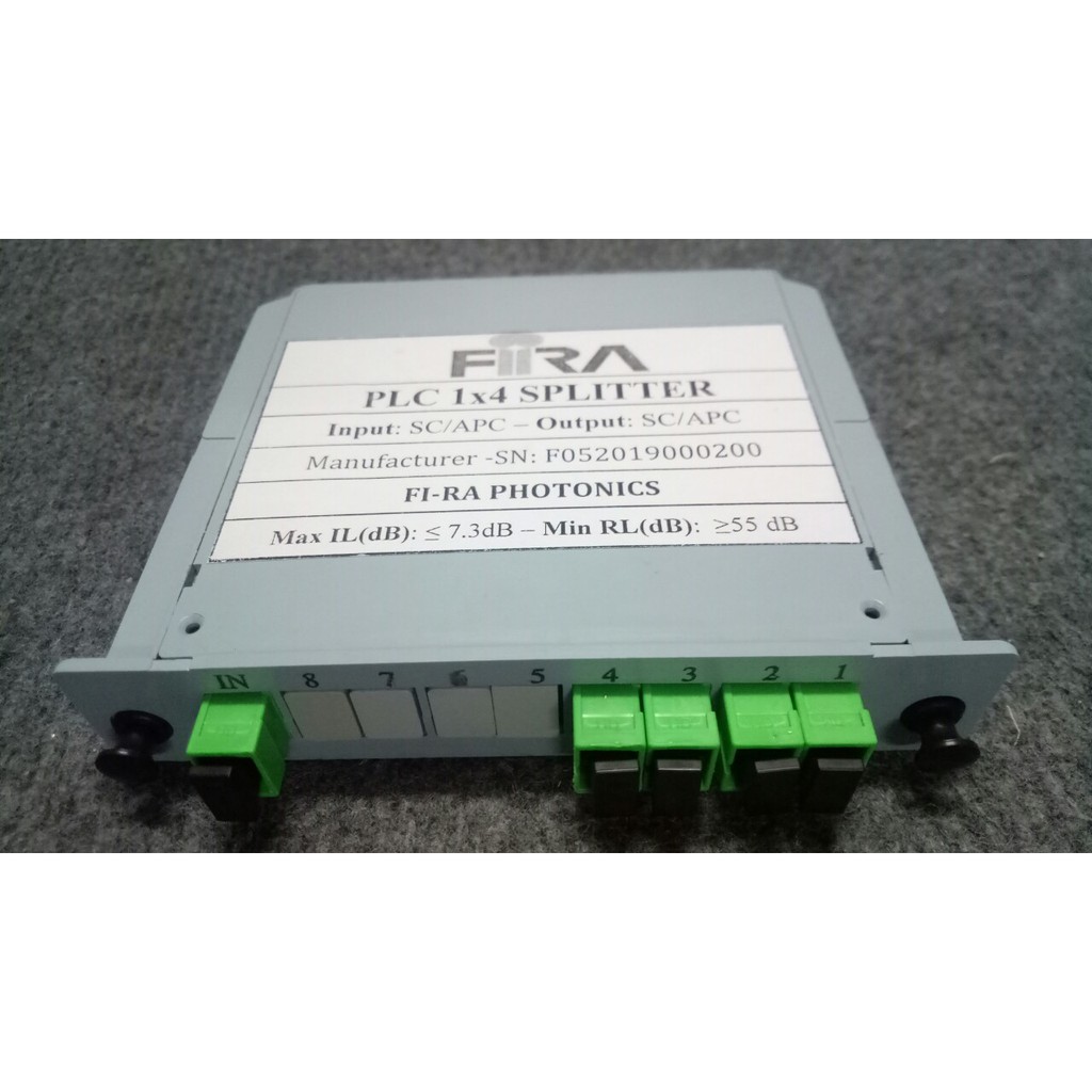 Bộ chia quang PLC modul dạng BOX 1x4 SC/APC. Hàng chính hãng