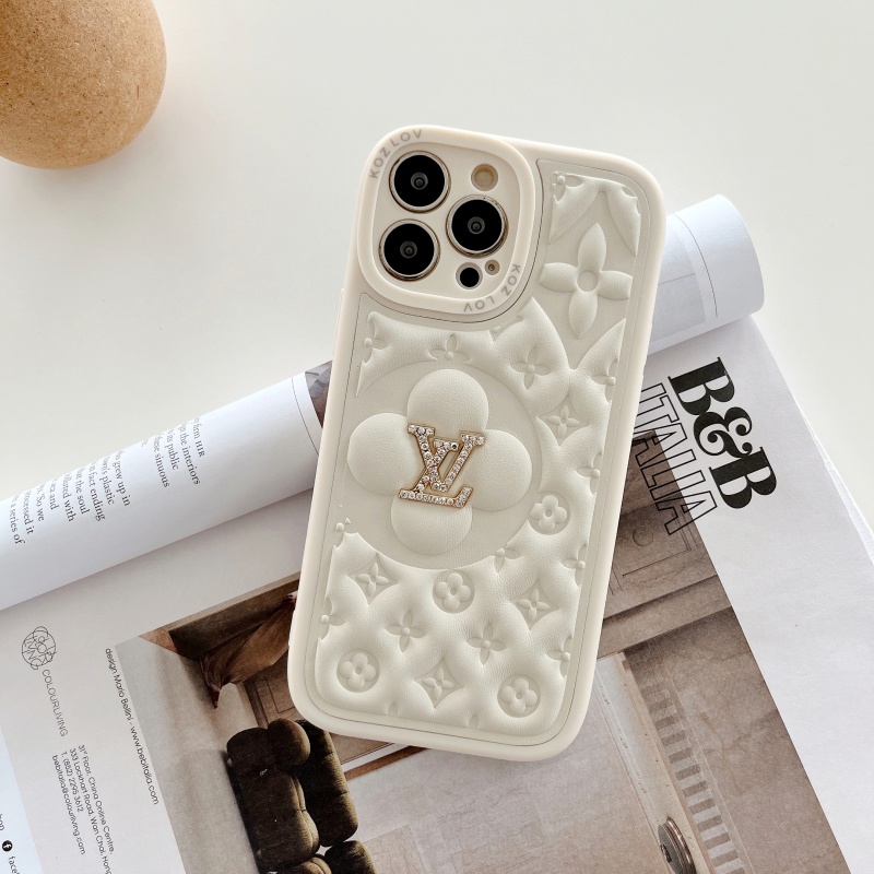 Ốp Điện Thoại Chống Sốc Màu Kẹo Ngọt In Logo LVy Cho iPhone 14 13 12 11 Pro Max XS XR X 8 7 6 6S Plus + SE 2020