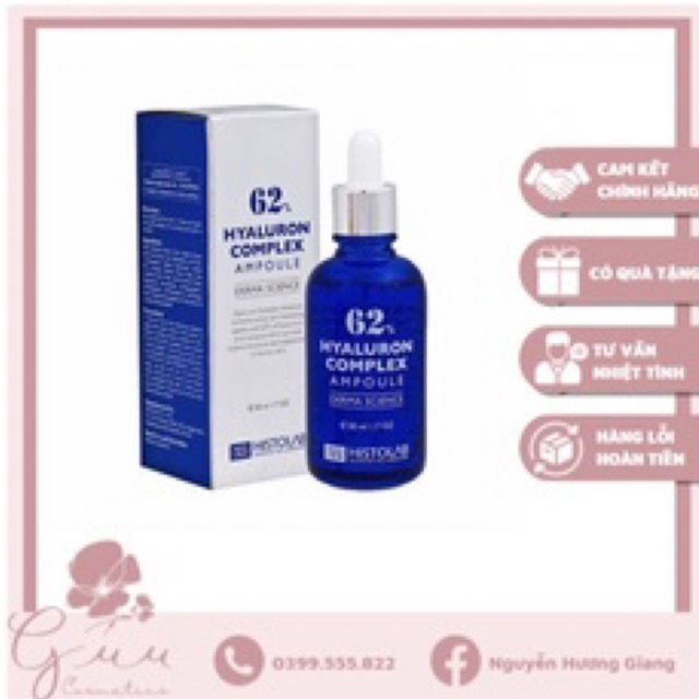 Tinh chất dưỡng ẩm Hyaluron 62% Histolab Complex Ampoule Hàn Quốc