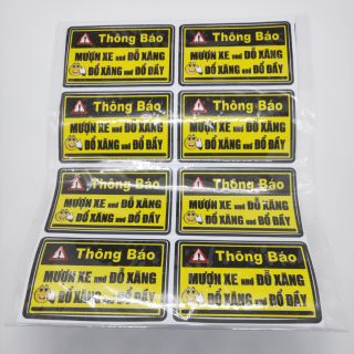 Tem cảnh báo nhác nhở