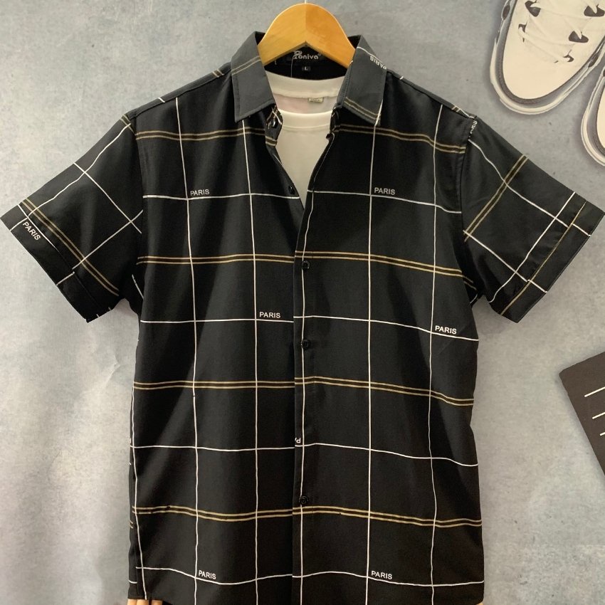 Áo sơ mi nam caro ngắn tay ❤️ áo sơ mi nam cộc tay mẫu PARRI phong cách Hàn Quốc thời trang Erina cao cấp