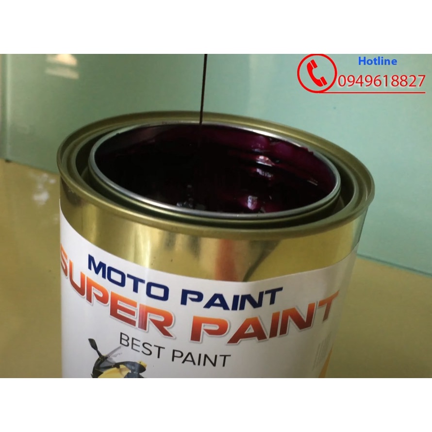 Màu nho tím dream 2k  - Sơn xe máy tự bóng lon 0.5kg và 1kg