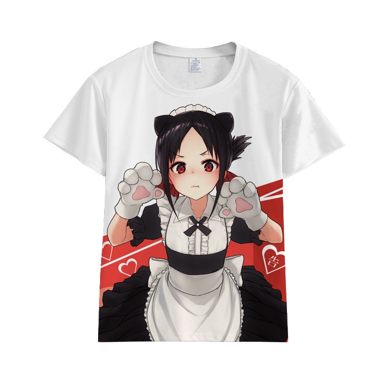 Áo Thun Ngắn Tay In Hình Anime Miss Kaguya Wants Me Confession Cá Tính