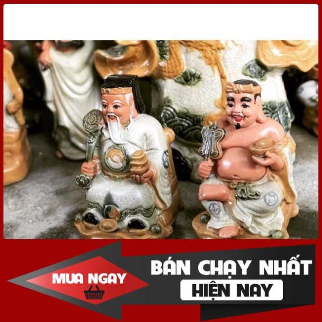 [SP BÁN CHẠY] Tượng thần tài thổ địa cao 22cm Bát Tràng