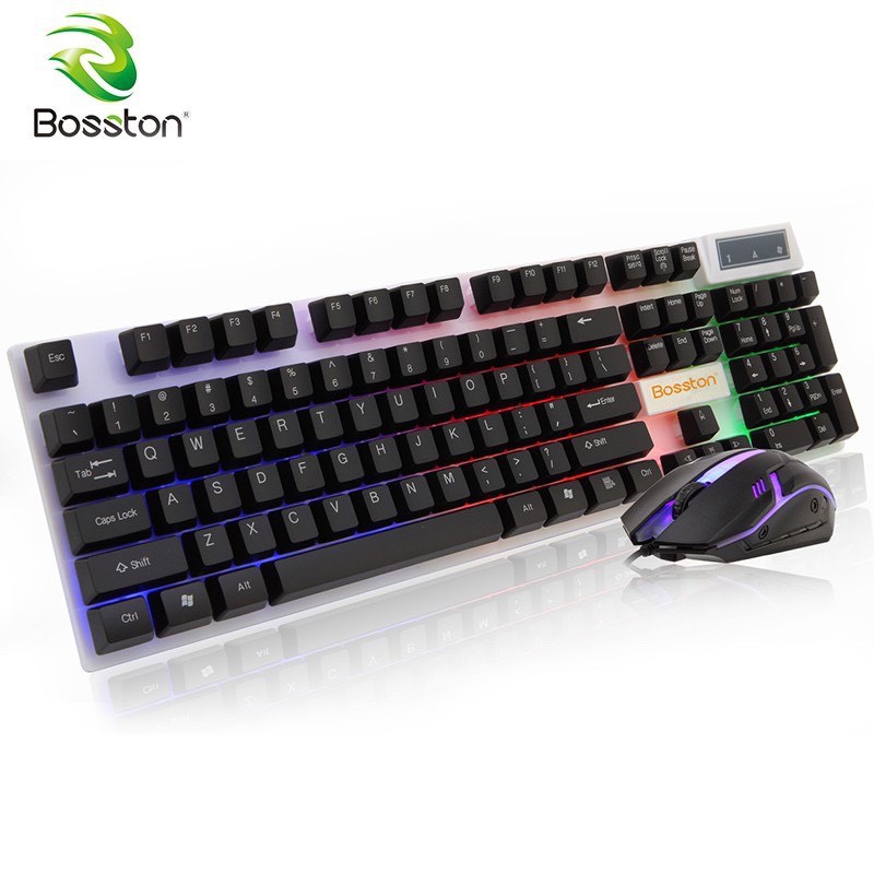 Bộ Bàn Phím Kèm Chuột Bosston 8310 Giả Cơ Hỗ Trợ Đèn Led Siêu Phẩm Dành Cho Game Thủ | BigBuy360 - bigbuy360.vn
