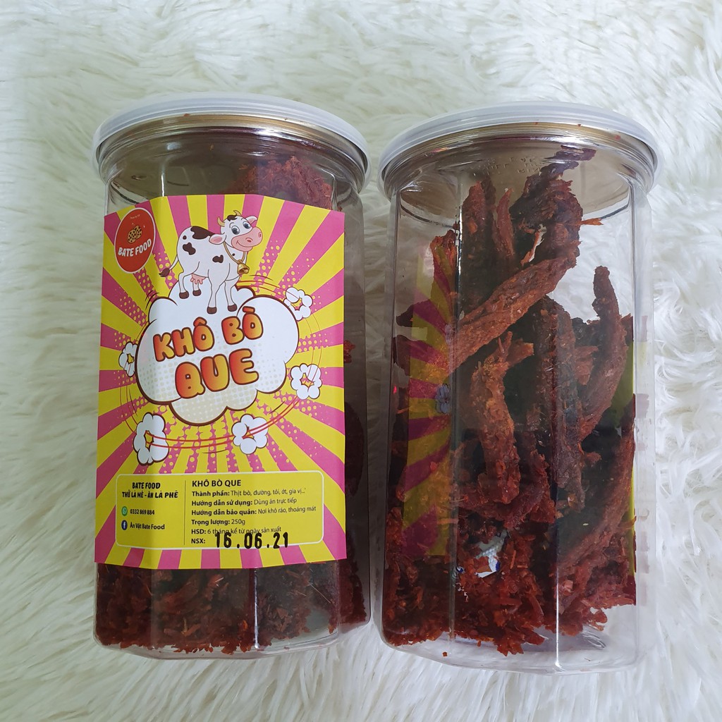 Khô Bò Que 250g Siêu Ngon Loại Đặc Biệt Thơm Ngon Thượng Hạng  I BateFood I Đồ Ăn Vặt | BigBuy360 - bigbuy360.vn