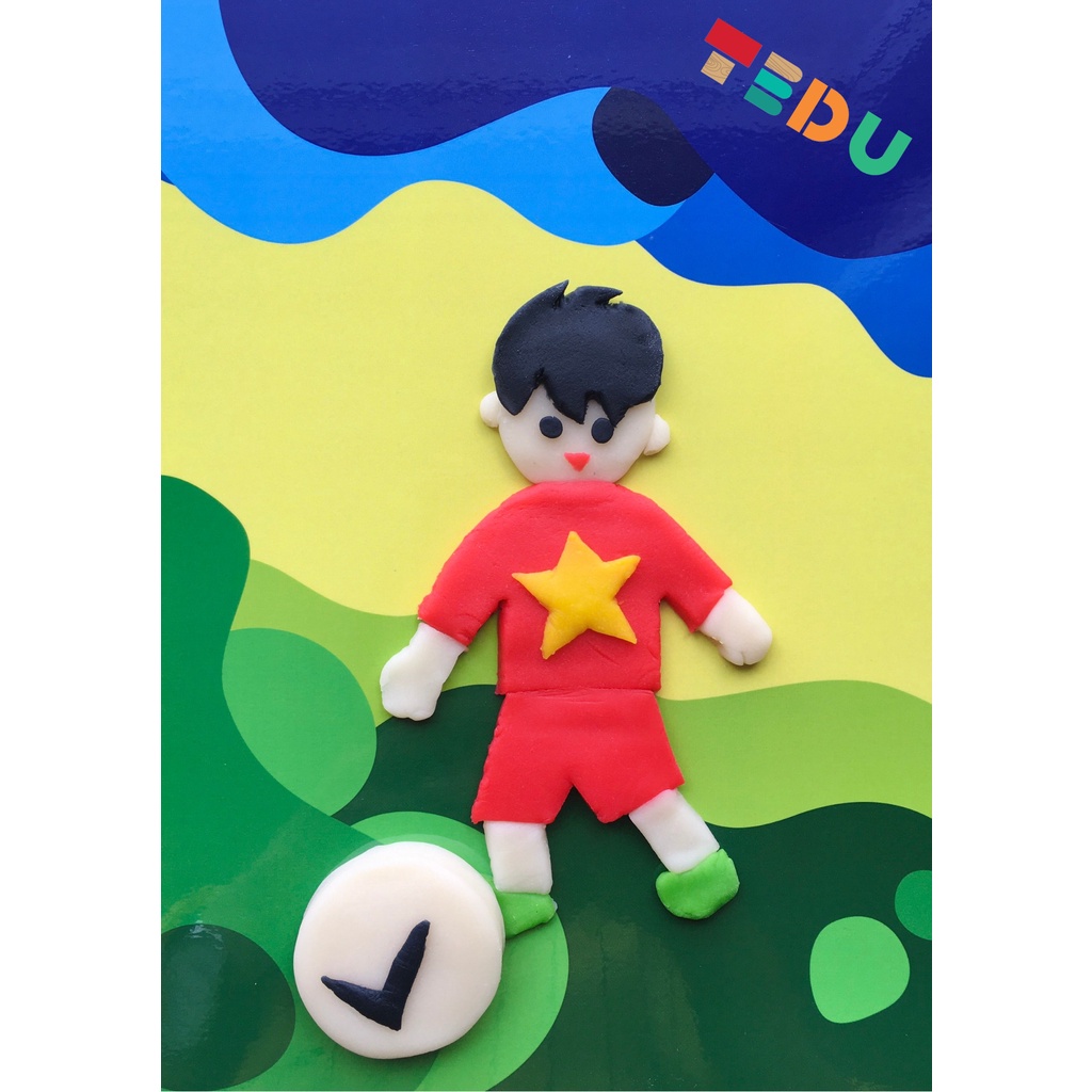 Combo bột nặn đất nặn an toàn TEDU quà tặng 179 - Khuôn chủ đề