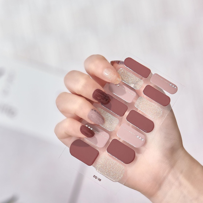 Miếng Dán Móng Tay Màu Sắc Lấp Lánh Xinh Xắn