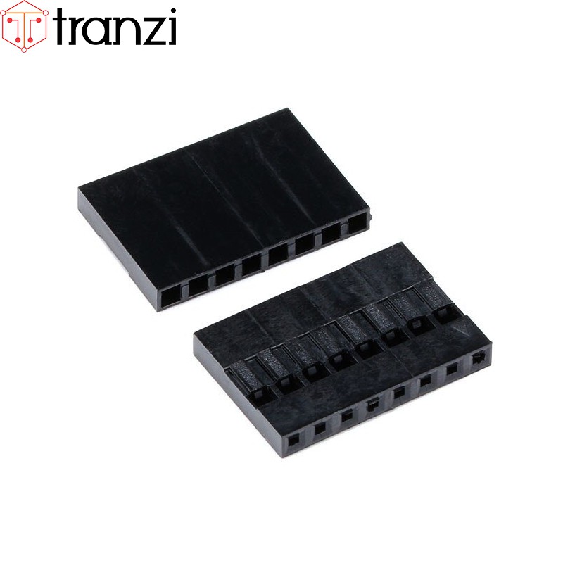 Vỏ header 2.54mm dupont 8P 13,95mm đen - túi 50 cái