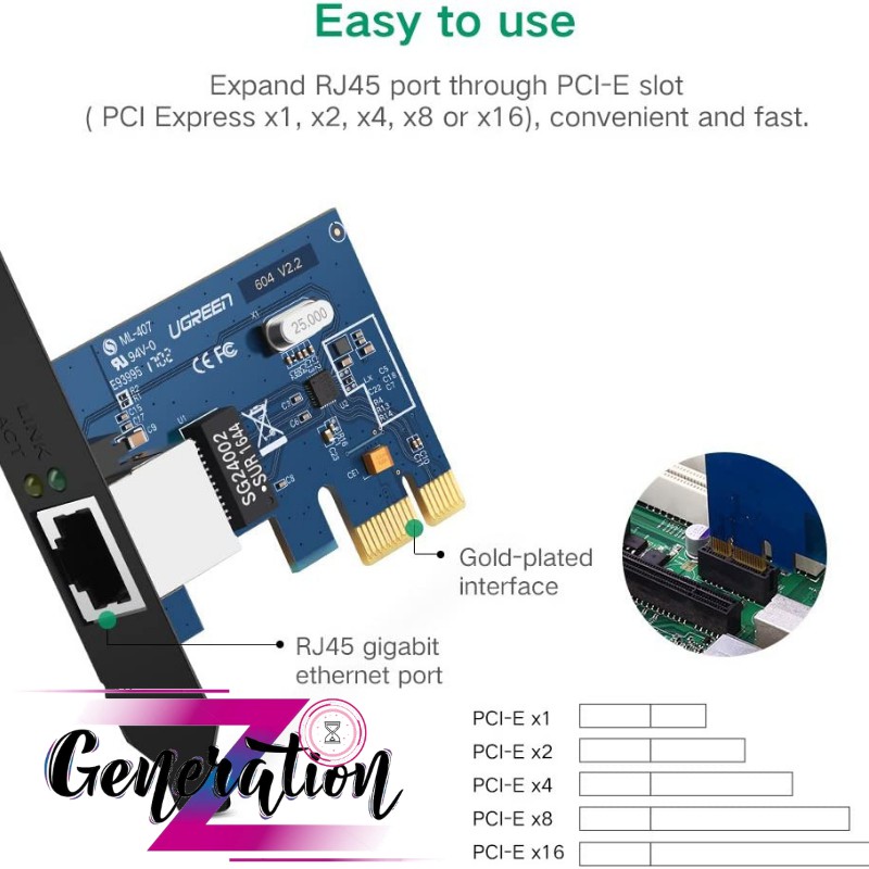 Card mạng PCI to Lan Ugreen 30771