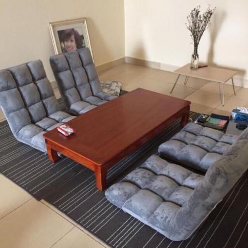 Ghế bệt Tatami Nhật Bản, ghế lười, ghế tựa lưng cao cấp chống mỏi cổ, tiện lợi làm bằng vải nhung mịn với 5 cấp độ | BigBuy360 - bigbuy360.vn